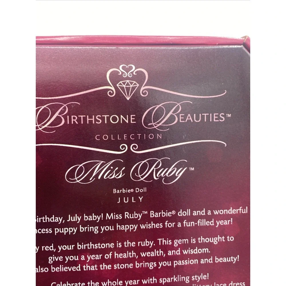 2007 Mattel MISS GARNET January Birthstone Beauties Pink‎ Label Barbie K8696